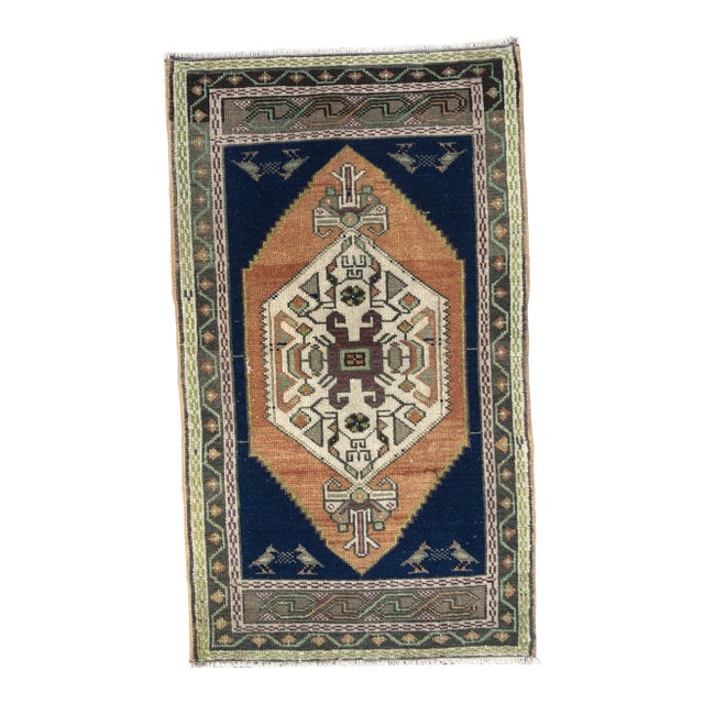 1960s Handmade Bohemian Area Rug For Sale