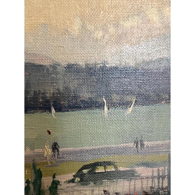 Sergio Cecchi, Château Banquet à Genève, 1954, Oil on Canvas, Framed For Sale - Image 9 of 14