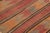 Textile 1960s Vintage Turkish Kilim Orange Handmade Tribal Wool Rug For Sale - Image 7 of 10