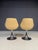 Metal Beige Swivel Chairs with Chrome Pedestal Bases, France, 1970s, Set of 2 For Sale - Image 7 of 15
