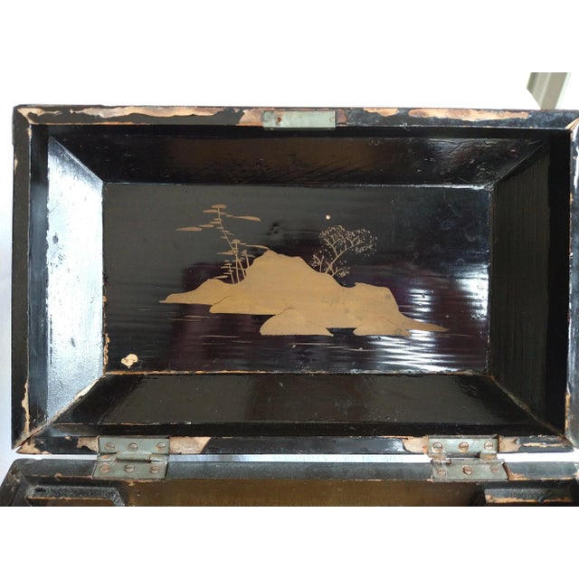 Antique Late 19th Century Chinese Jewelry Box For Sale - Image 4 of 12