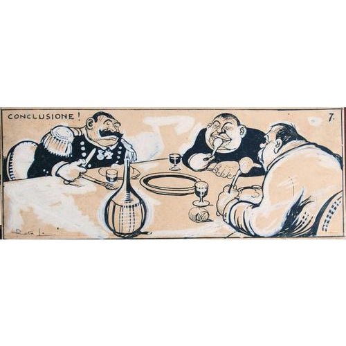 China ink and white lead on paper. Hand signed (Ratalanga). Very good condition. This piece is attributed to the mentioned...