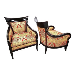 Regency Lounge Chairs a Pair For Sale