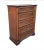 Mission Henredon Fine Furniture 5 Drawers Walnut and Mission Oak Chest of Drawers For Sale - Image 3 of 12