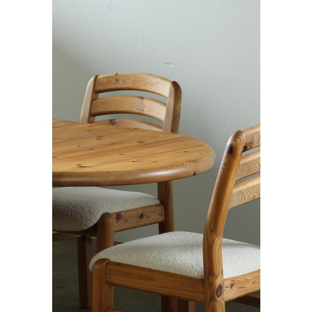 Vintage Danish Pine Dining Chairs attributed to Dyrlund, 1980s, Set of 6 For Sale - Image 10 of 18