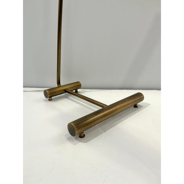Stylish Revelation Beak Lamp Antique Brass. Original retail $807. Showroom floor sample. LED lights.
