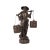 Late 19th Century Tall Antique Decorative Chinese Bronze Water Carrier Statue For Sale - Image 13 of 13
