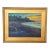Silvio Silvestri, Listed Artist Campfires on Beach Oil Painting Including the Antiqued Gold Frame For Sale