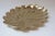 Attractive scalloped-form decorative tray in brass resembling both a leaf and shell (ca. 1970s, Italy). Large size and...