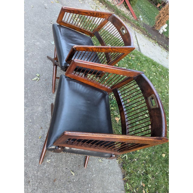 1940s 1940's Bankers/ Campaign Chairs For Sale - Image 5 of 11