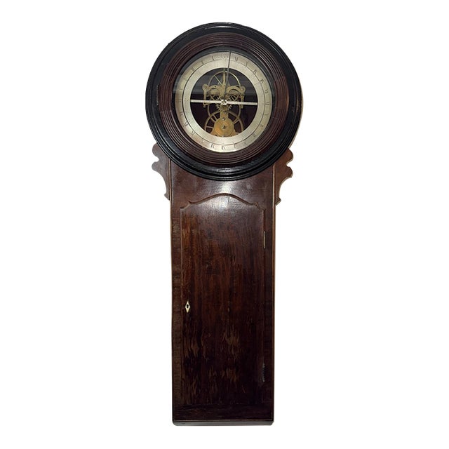 Early 19th Century English World Time Zone Skeleton Wall Clock For Sale