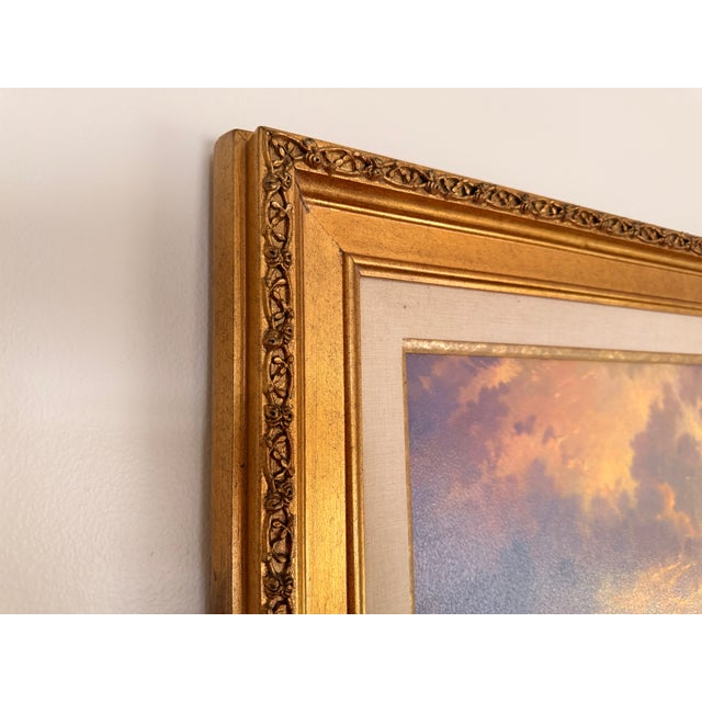 Thomas Kinkade “Perseverance” Framed Limited Edition – Life Values Collection I, Nautical Seascape For Sale - Image 4 of 10