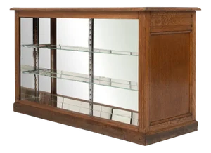 Brass and Oak Counter, 1930
