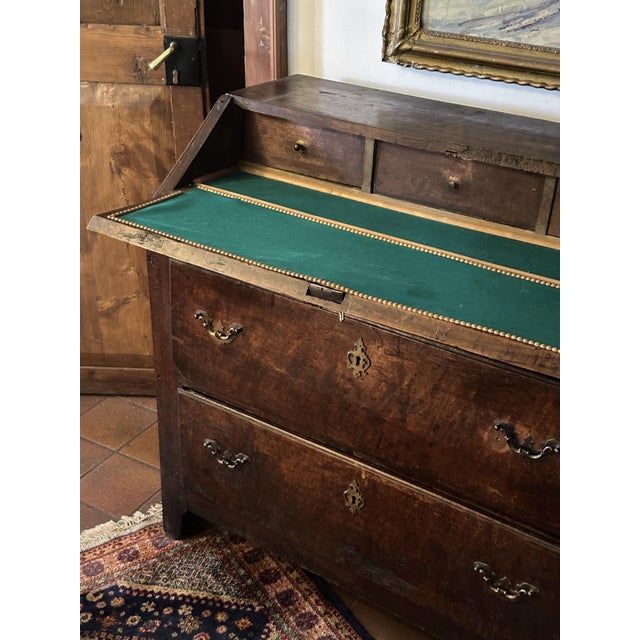 Louis XVI Rustic Drop-Front Cabinet, Italy For Sale - Image 11 of 18