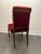 Red Émile-Jacques Ruhlmann Drouant Replica Dining Chairs - Set of 6 For Sale - Image 8 of 10