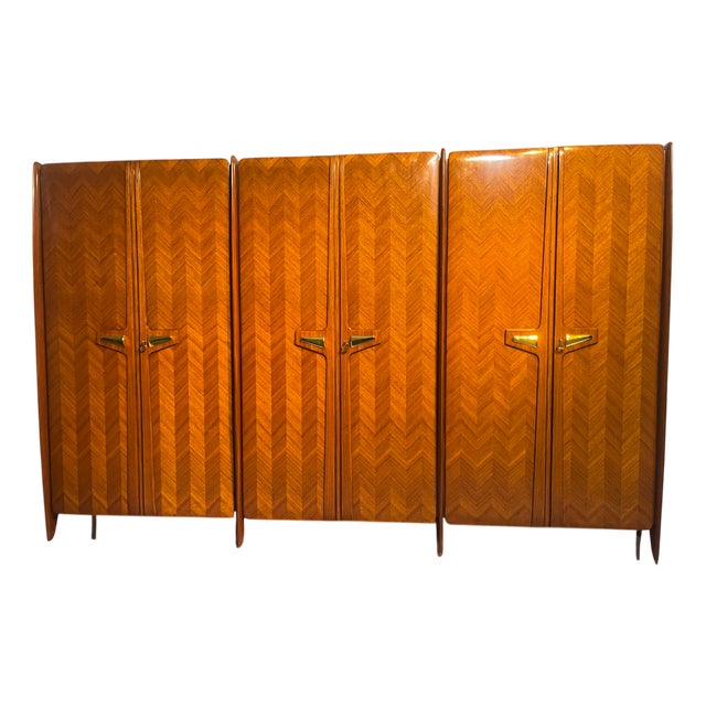 Mid-Century Modern Italian Wardrobe by La Permanente Mobili Cantù, 1950s For Sale