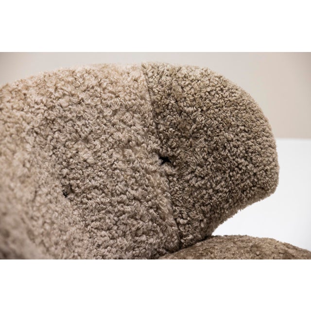 Set of Boman Club Chairs in Sheepskin by Carl-Johan for Oy Boman Ab, Finland, 1940s For Sale - Image 10 of 17