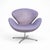 Mid-Century Purple Swivel Lounge Chair with Chrome Base, 1970s For Sale - Image 11 of 11
