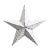 Farmhouse Vintage White Metal Farmhouse Barn Star Wall Object For Sale - Image 3 of 3