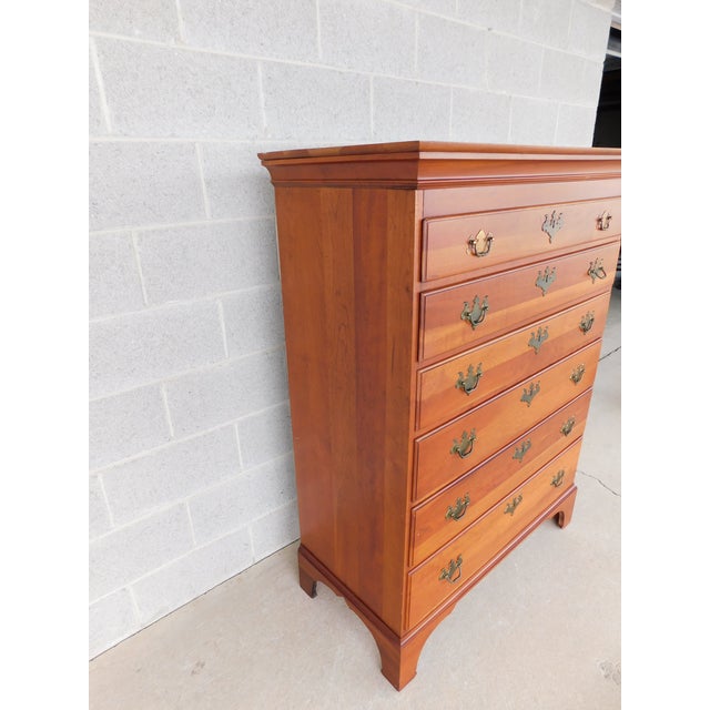 Century Furniture Georgian Style Henry Ford Museum Cherry Chest 41.25"w For Sale - Image 9 of 15