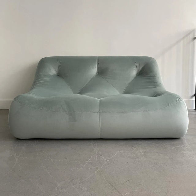 Textile Kali Green 2-Seater Sofa by Michel Ducaroy for Ligne Roset, 1980s For Sale - Image 7 of 7