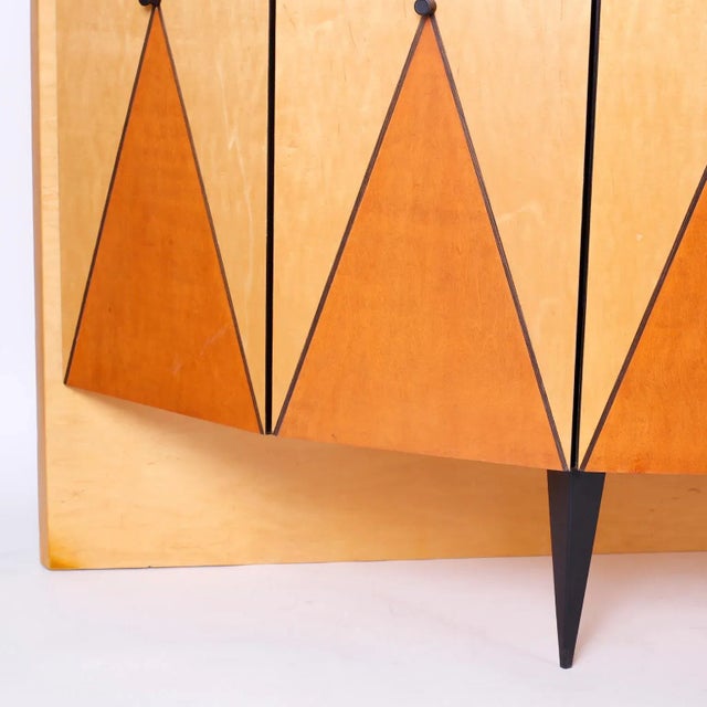 Postmodern Demilune Credenza or Cabinet For Sale - Image 4 of 10