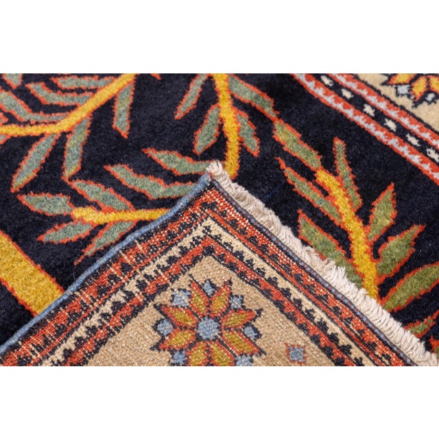 Textile Antique Persian Bakhshayesh Unusual Tree Design Rug 4’2" X 6’11" For Sale - Image 7 of 10