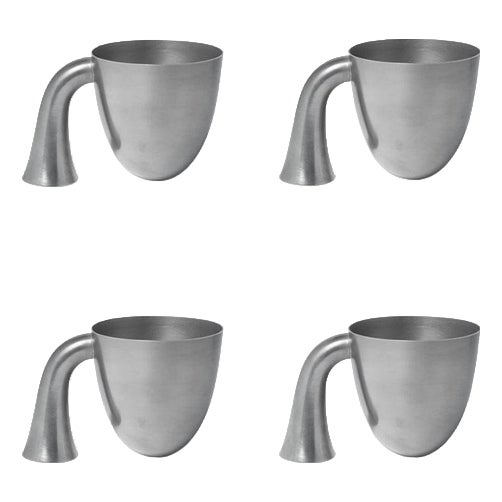 Tin Vessel Supports by Aldo Bakker for Karakter, Set of 4 For Sale