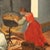 Flemish Artist, Interior Kitchen Scene, Large Oil on Canvas, Framed For Sale - Image 10 of 16
