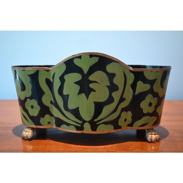 Chinoiserie Dana Gibson Cachepot or Jardinière For Sale - Image 3 of 5