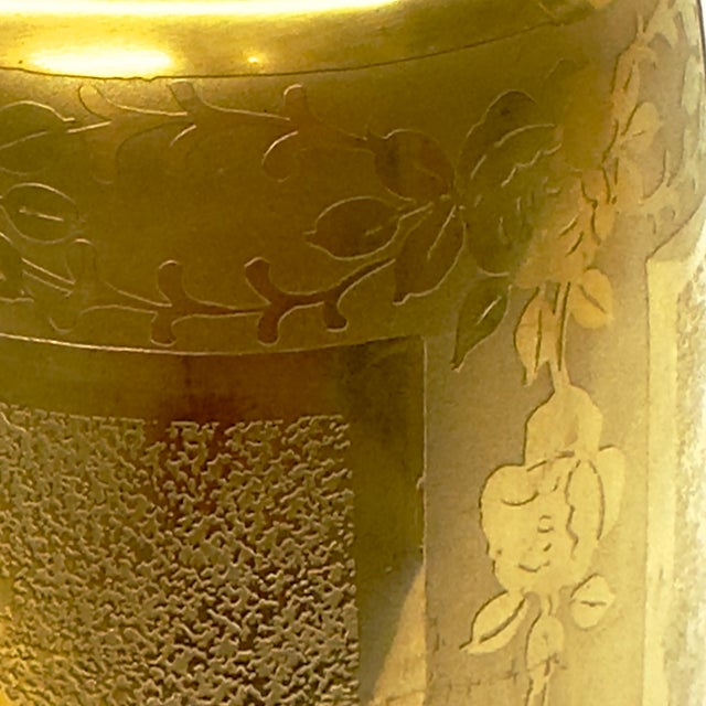 Exquisite Vintage Allover Gold Embellished Porcelain Coffee Pot Signed Nara Hendric 1937 For Sale - Image 11 of 14