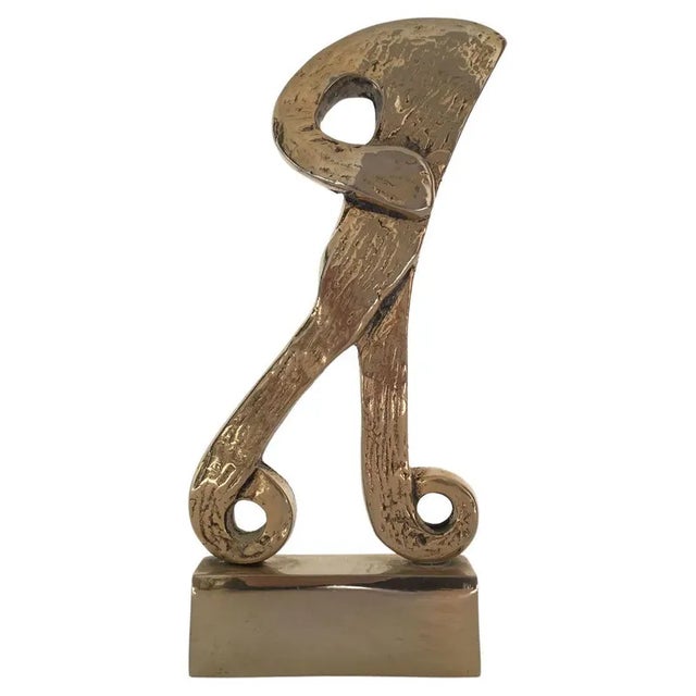 Italian Bronze Abstract Sculpture by Rodica Tanasescu, 1980 For Sale - Image 13 of 13
