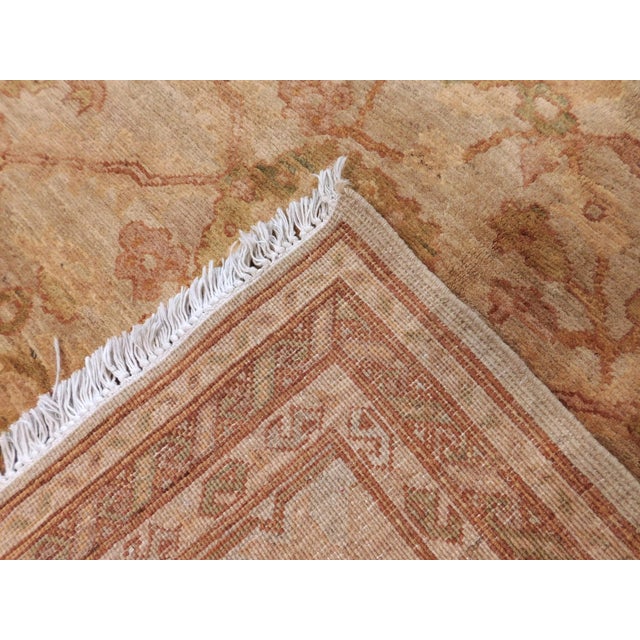 Vintage Hand Knotted Pakistan Royal Chobi Wool Pile Rug. 10'x 13' For Sale - Image 16 of 18
