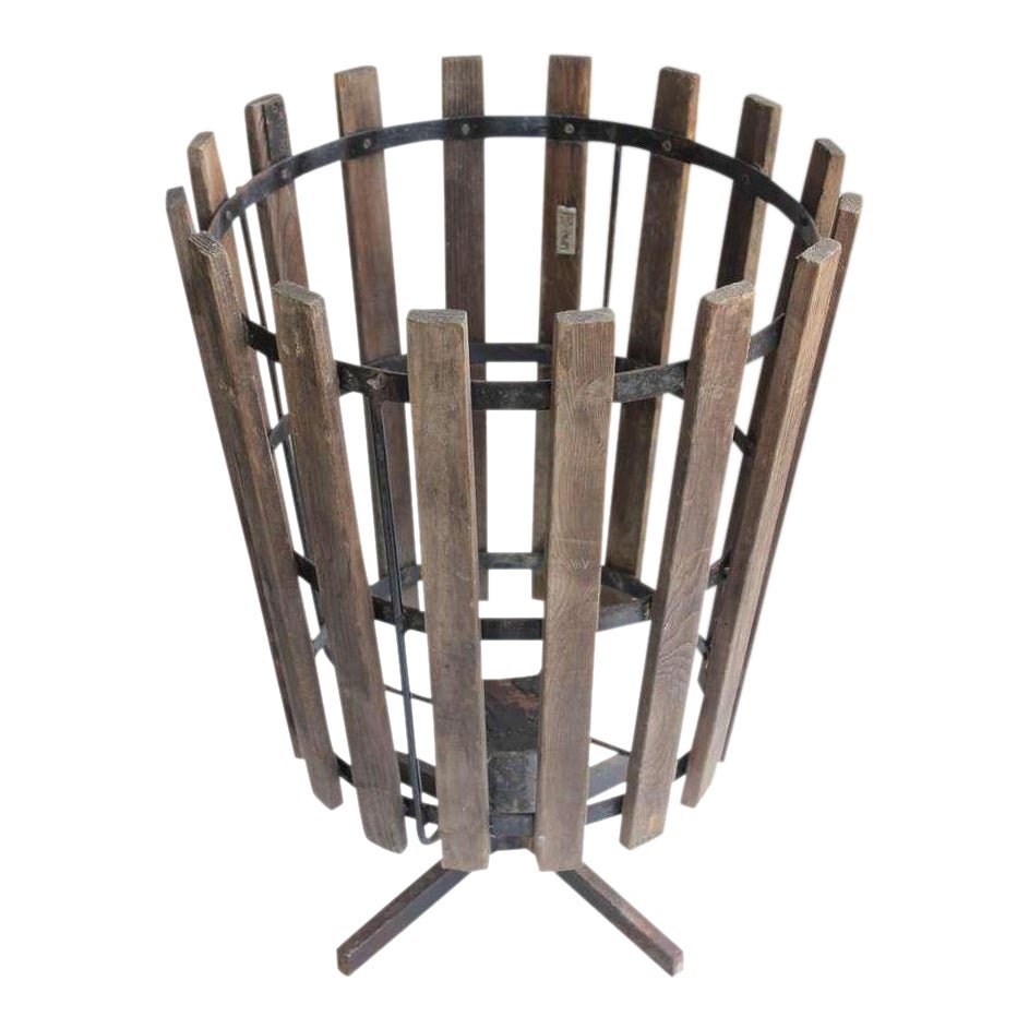 Vintage Industrial Basket Chairish