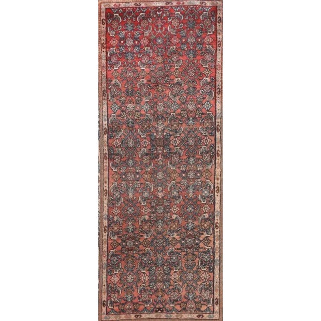 Up for sale is a Antique Persian Malayer, Size 3'4" x 7'2", Circa 1920