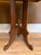 Antique Eastlake Victorian Oak Parlor Side Table With Carved Pedestal Base and Acorn Finial For Sale - Image 9 of 15