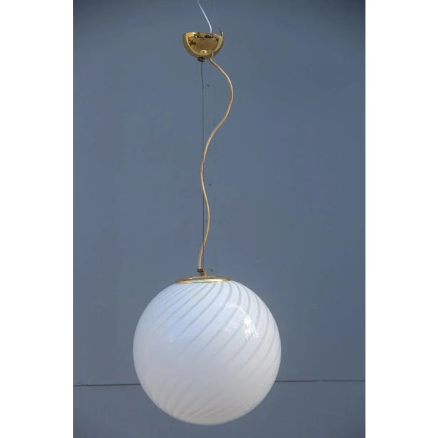 Gold Vintage Murano Glass Ceiling Lamp from VeArt For Sale - Image 8 of 8