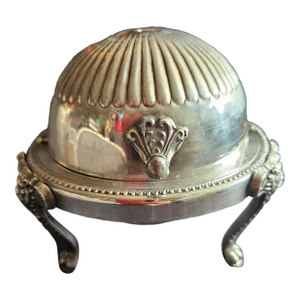 Vintage Rolling Dome Caviar Bowl by f.b. Rogers Silver.