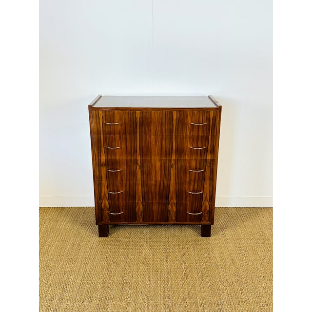 Mid-Century Modern Vintage Rosewood Chest of Drawers, 1960s For Sale - Image 3 of 12