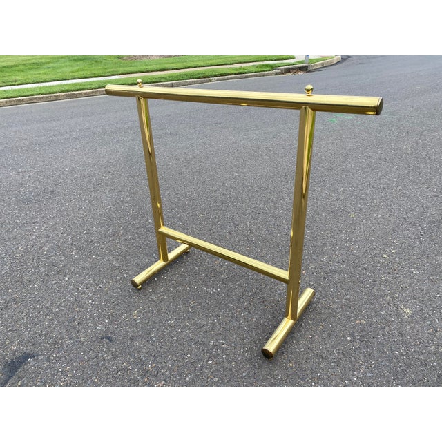 Vintage Italian Brass Quilt Blanket Rack Chairish