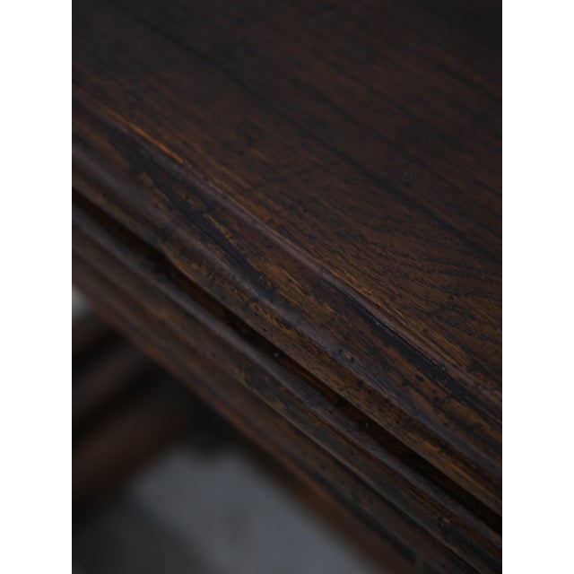 Wood Guy Chaddock Jacobean Distressed Oak Nesting Tables For Sale - Image 7 of 17