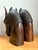 Vintage Carved Wood Horse Head Sculptures - Pair For Sale - Image 10 of 15