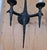 Pair of Contemporary Paul Ferrante Wrought Iron Wall Sconces, Circa 2019 For Sale In San Francisco - Image 6 of 12