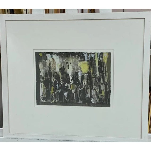 Olga Reiwald, Point jaune, 1950, Watercolor on Paper, Framed For Sale - Image 3 of 7