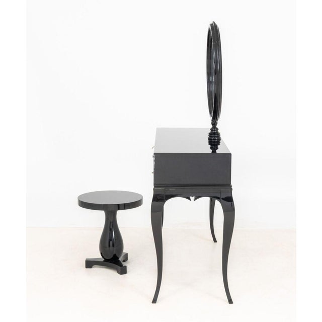 Boca Do Lobo "Melrose" Dressing Table and Stool For Sale - Image 9 of 12