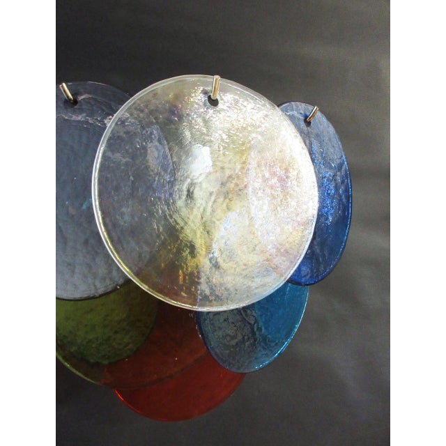 2020s 1970s Pair of Vistosi Sconces 10 Multicolored Murano Glasses For Sale - Image 5 of 10