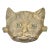 Vintage Hand-Engraved Brass Cat Ashtray For Sale
