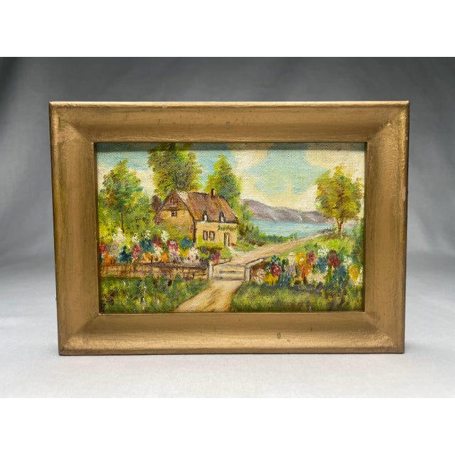 English Traditiona Impressionist Landscape Framed Original Oil Painting For Sale - Image 4 of 12