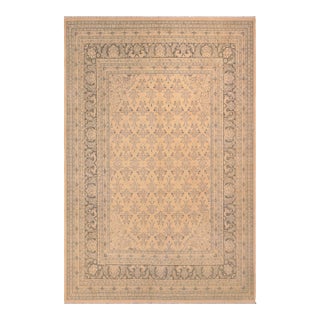 Boho Chic Lavastone Sunfaded Beige/Charcoal Wool Rug - 8'2'' X 9'9'' For Sale