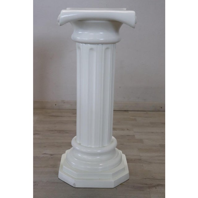 Ceramic White Ceramic Column by Bassano For Sale - Image 7 of 11